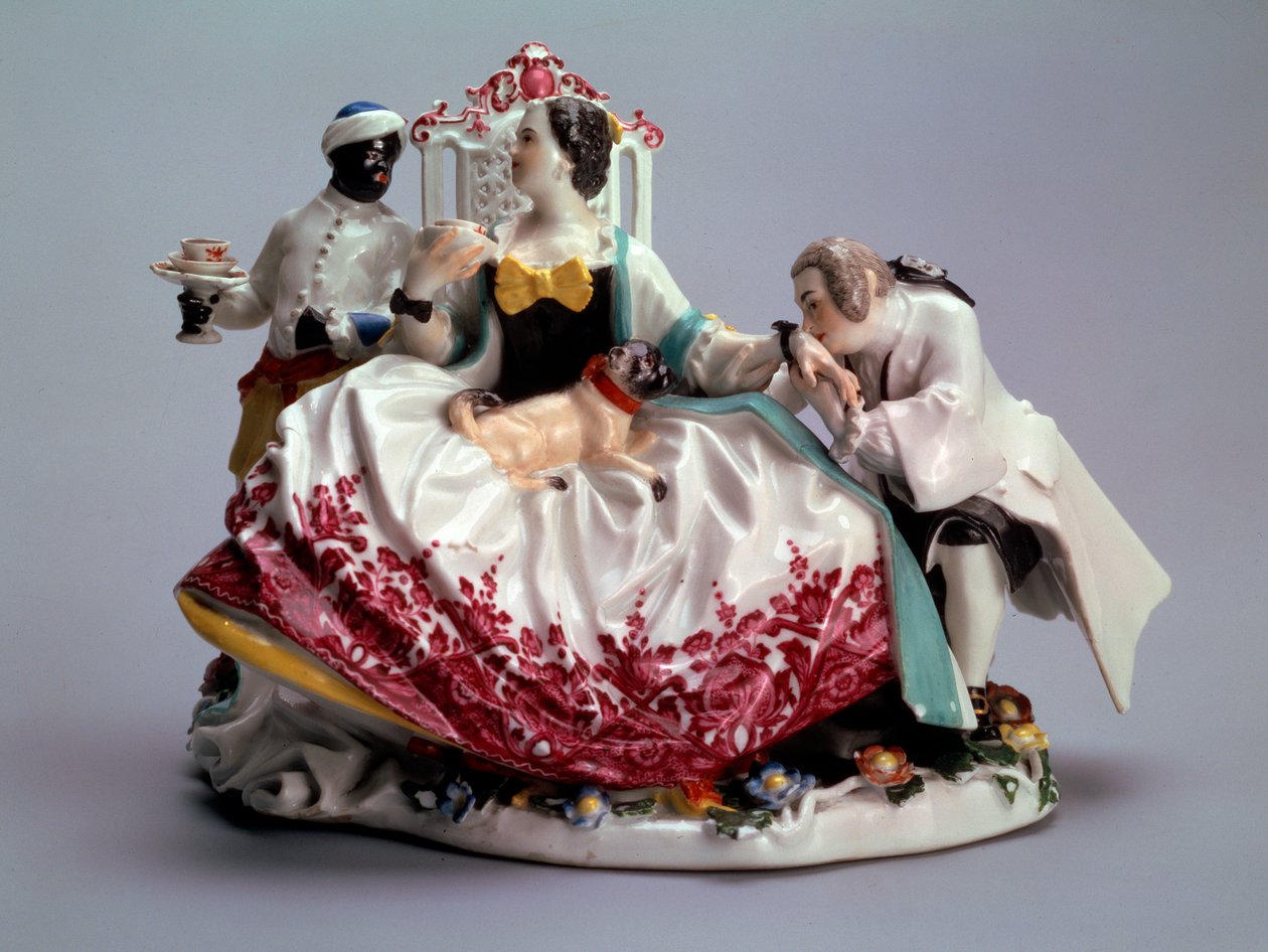 Dama z lapdogiem, 1737. autorstwa Johann Joachim Kaendler