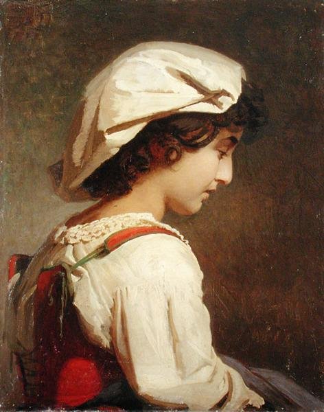 włoska dziewczyna autorstwa Johann Koler