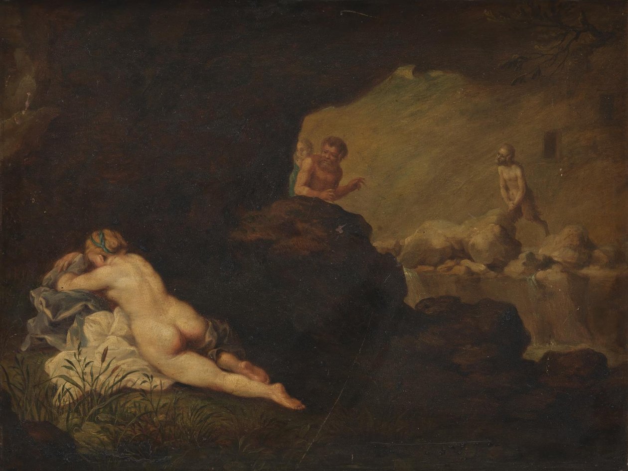 śpiąca nimfa autorstwa Johann Liss