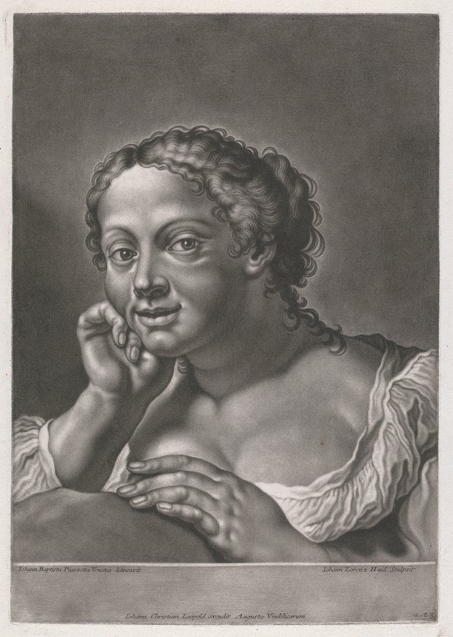 Portret kobiety autorstwa Johann Lorenz Haid