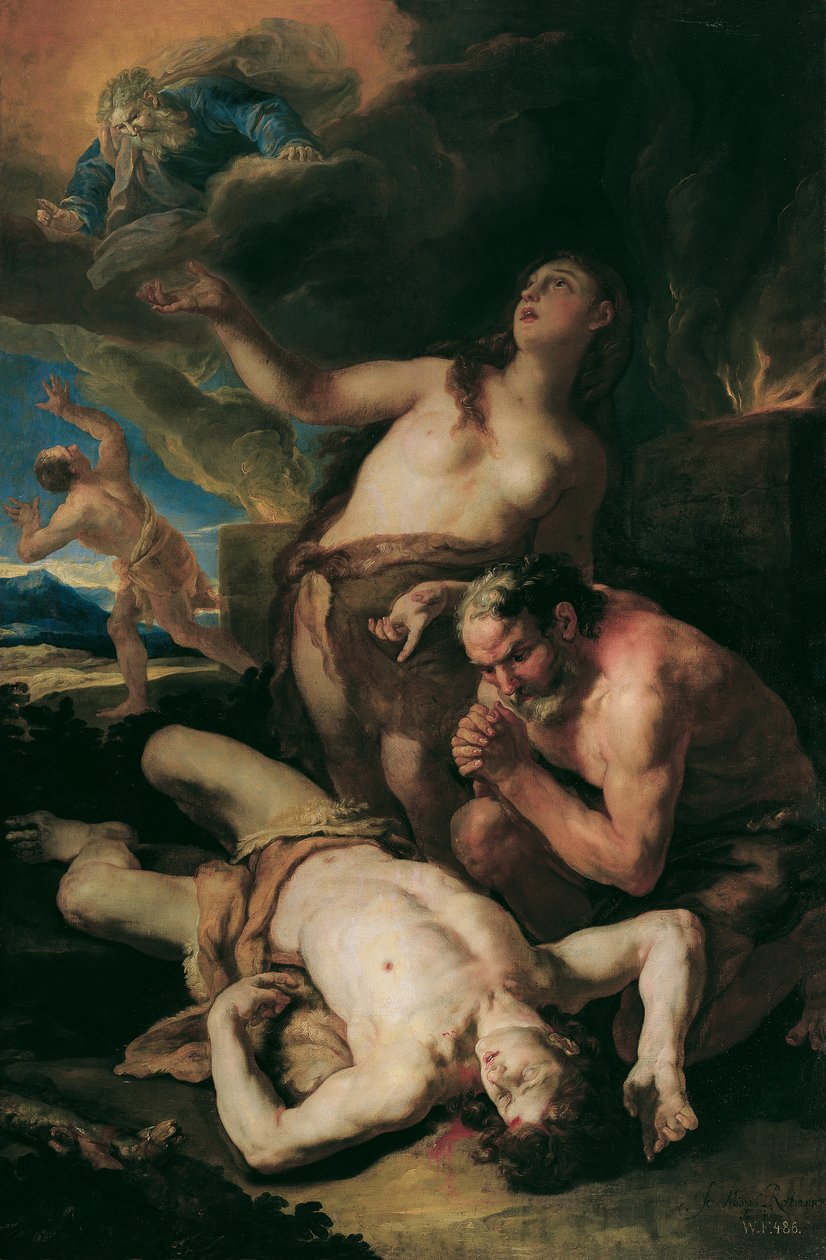 Opłakiwanie Abla autorstwa Johann Michael Rottmayr