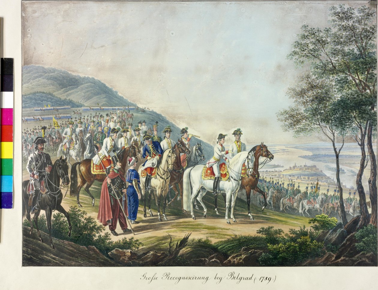 Oblężenie Belgradu przez arcyksięcia Franciszka 1789 r. autorstwa Johann Nepomuk Hoechle