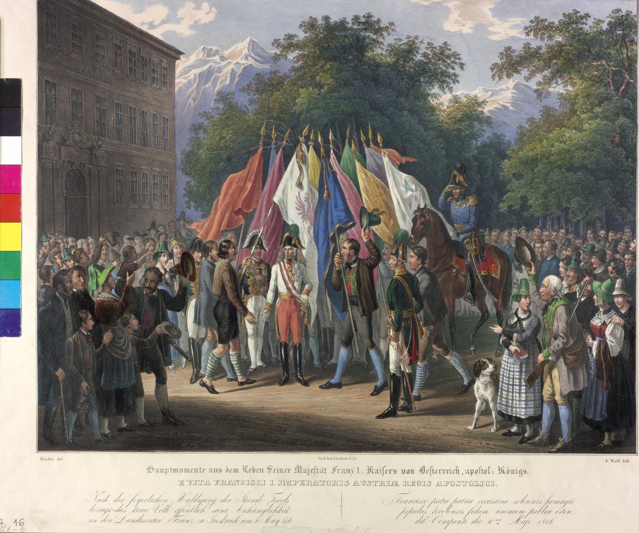 Hołd dziedziczny w Tyrolu 1816 r. autorstwa Johann Nepomuk Hoechle
