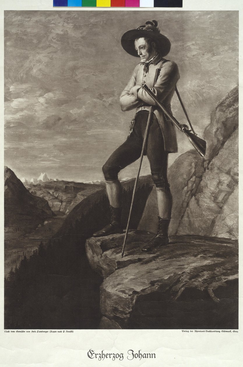 Arcyksiążę Johann (druk) autorstwa Johann Peter Krafft