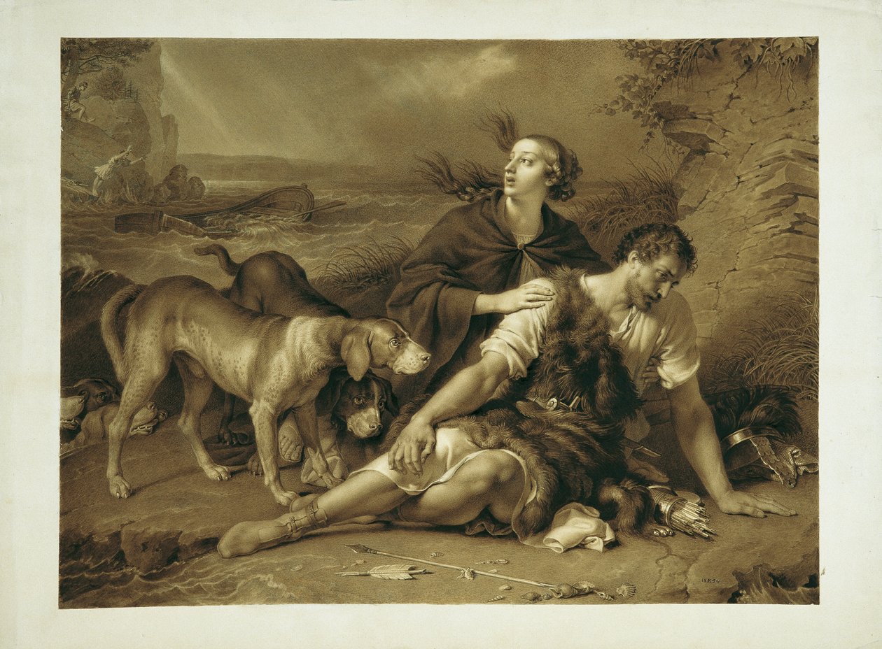 Arindal i Daura autorstwa Johann Peter Krafft