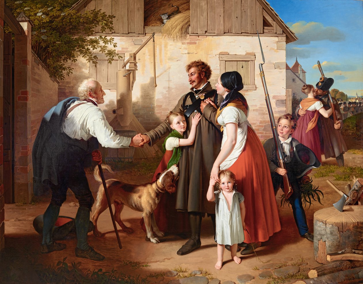 Powrót Landwehrmanna autorstwa Johann Peter Krafft