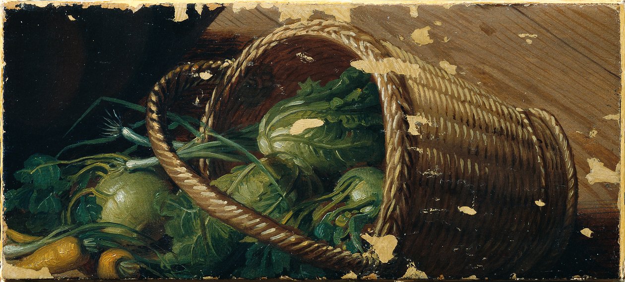 Kosz na warzywa (fragment) autorstwa Johann Peter Krafft