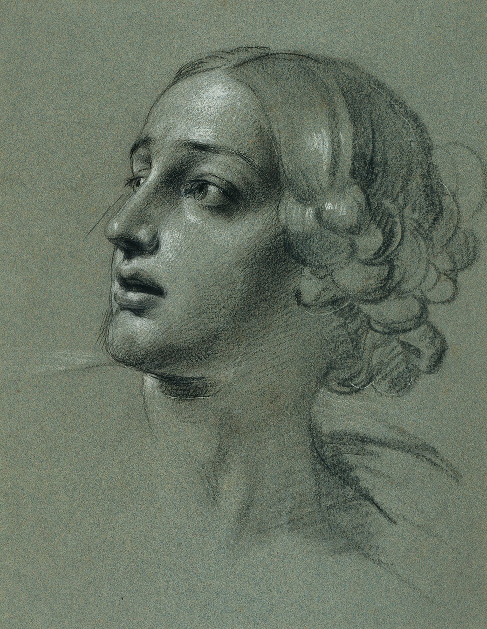 Studium dla "Arindala i Daury" autorstwa Johann Peter Krafft