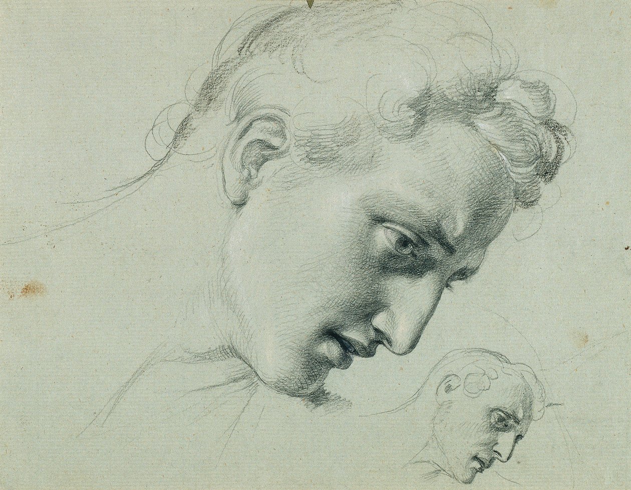Studium dla "Arindala i Daury" autorstwa Johann Peter Krafft