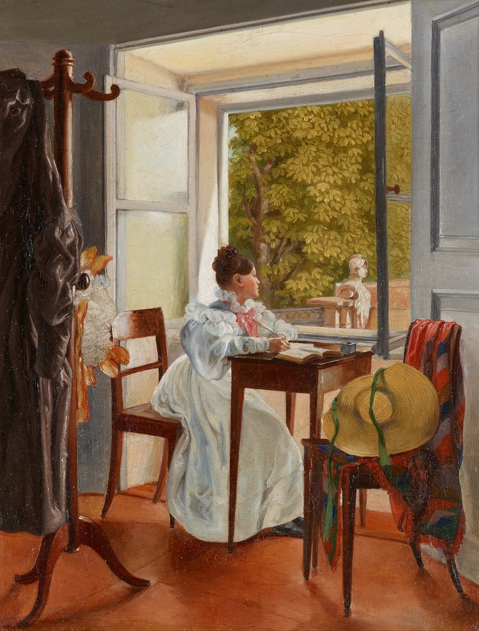 Marie Krafft przy biurku autorstwa Johann Peter Krafft
