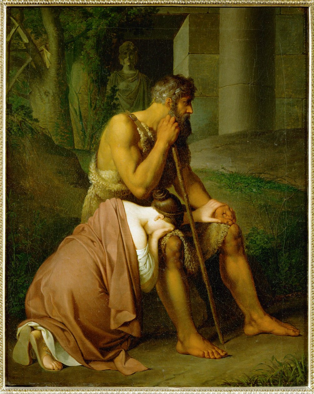 Edyp i Antygona ... autorstwa Johann Peter Krafft
