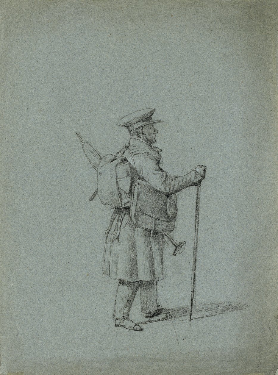 Studium malarza podróżującego autorstwa Johann Peter Krafft