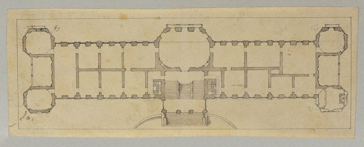Studium dla Górnego Belwederu autorstwa Johann Peter Krafft