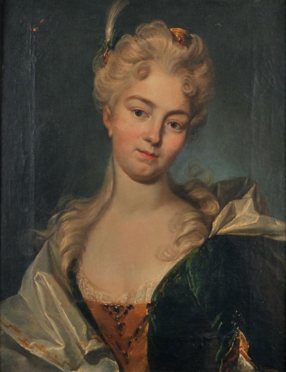 Niemiecki: Portret Anny Weroniki Gross (1684-1733). autorstwa Johann Rudolf Huber