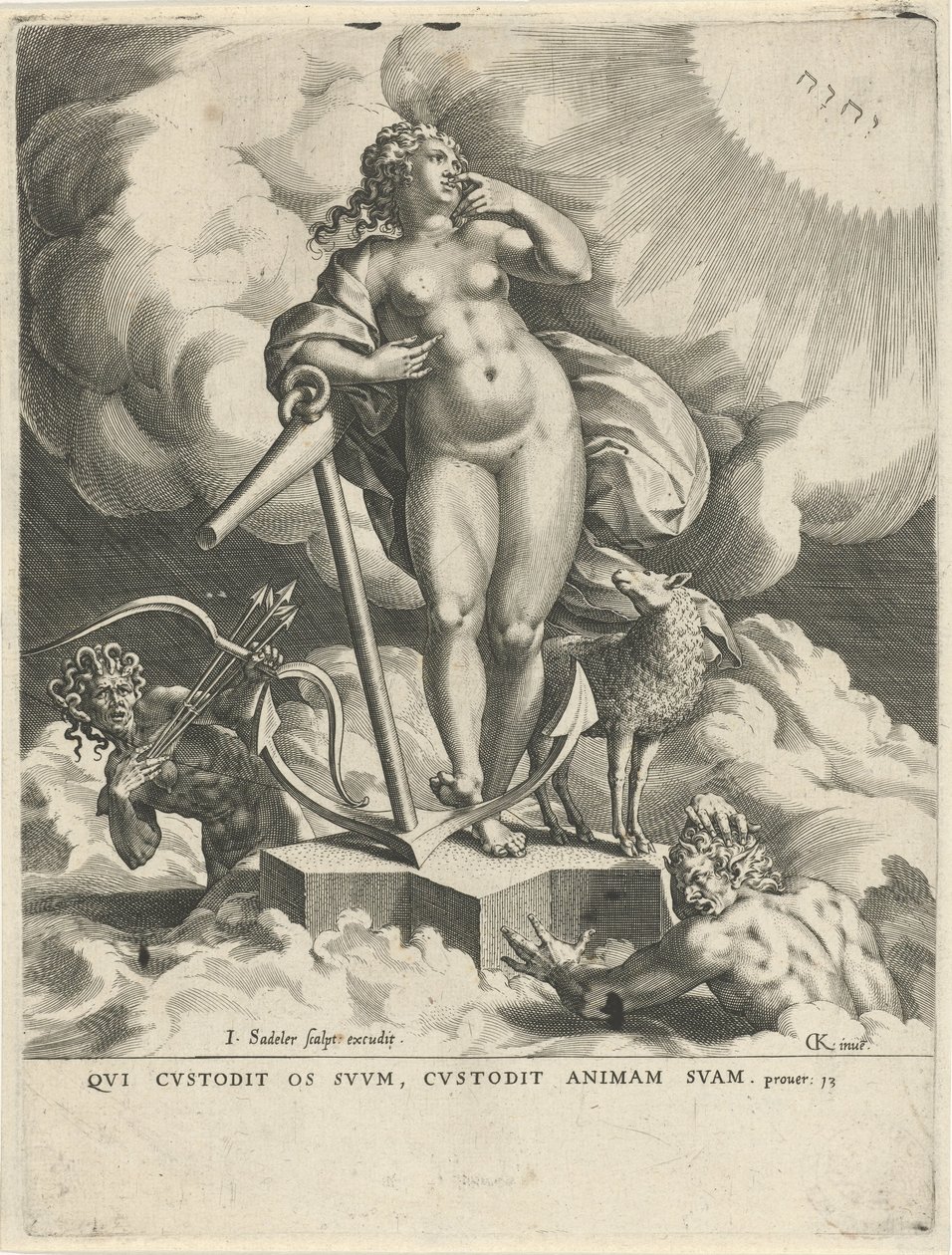 Alegoria Nadziei autorstwa Johann Sadeler (I)