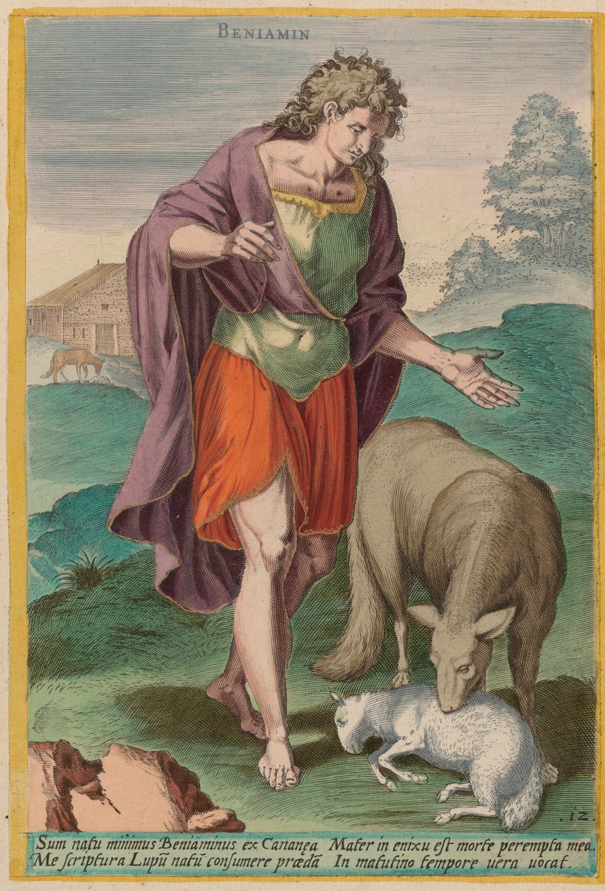 Beniamina, ok. 1585. autorstwa Johann Sadeler I