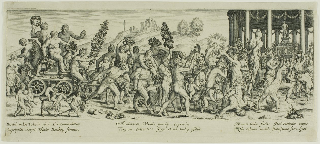 Triumf Bachusa autorstwa Johann Theodor de Bry