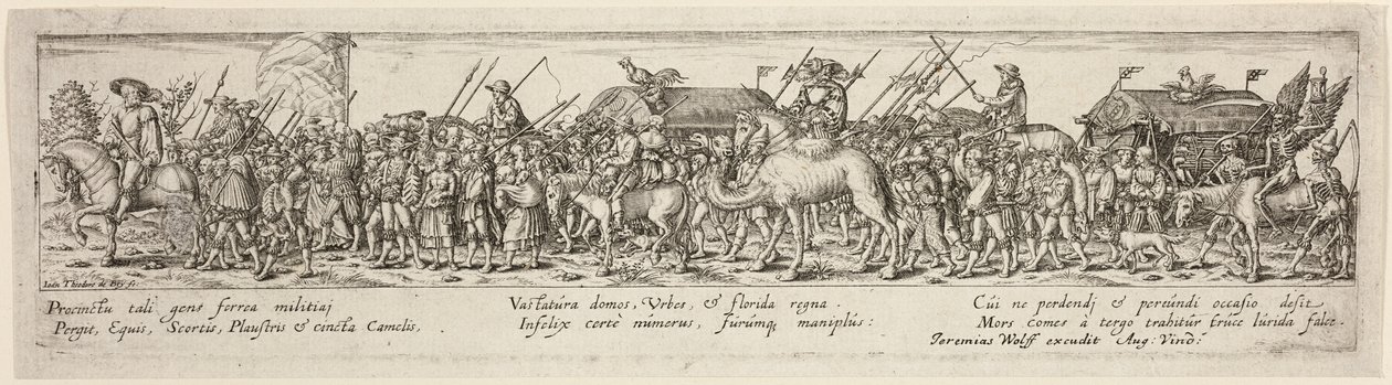 Triumf śmierci autorstwa Johann Theodor de Bry