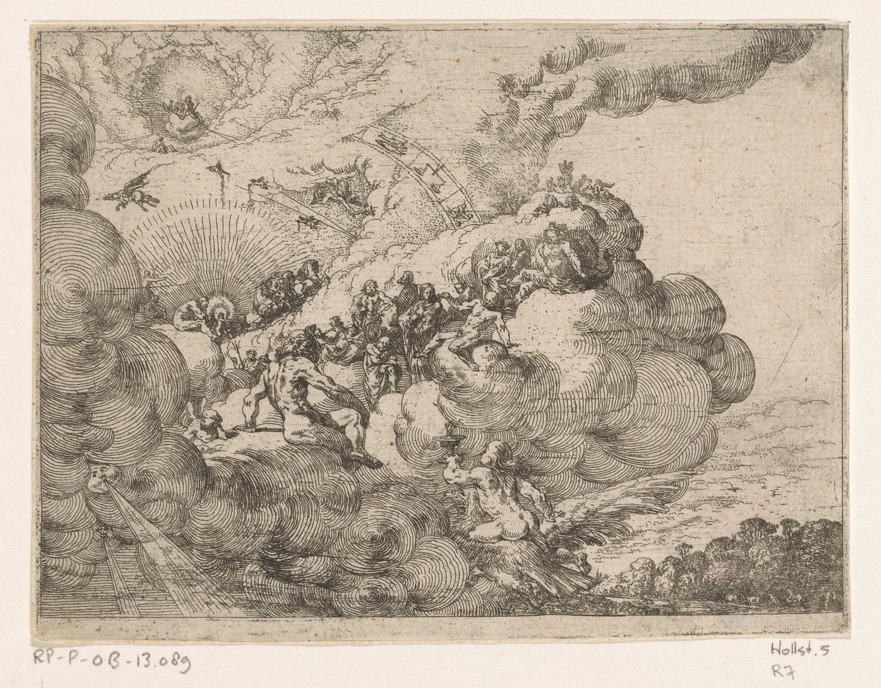Niebo Cztery elementy (tytuł serii) autorstwa Johann Wilhelm Baur