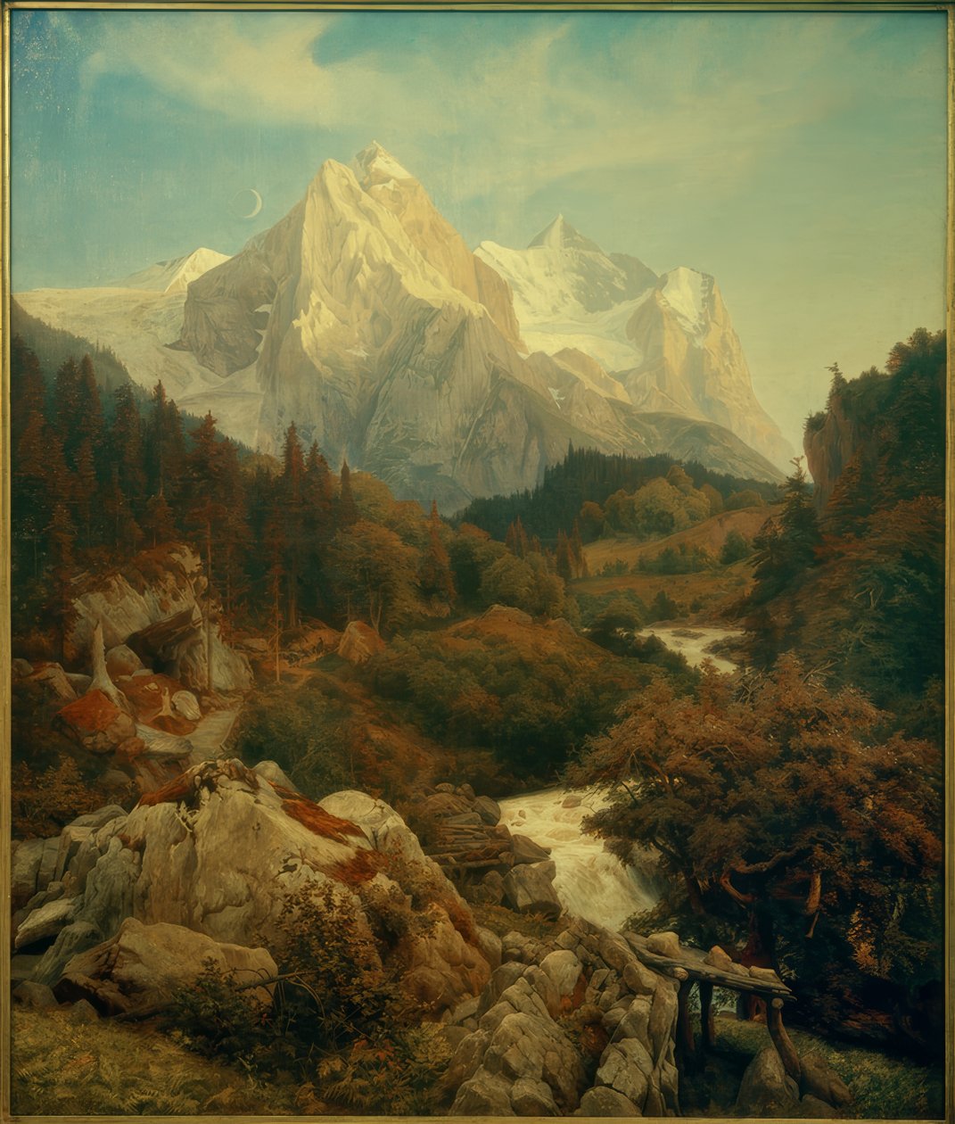 Johann Wilhelm Schirmer, Wetterhorn autorstwa Johann Wilhelm Schirmer