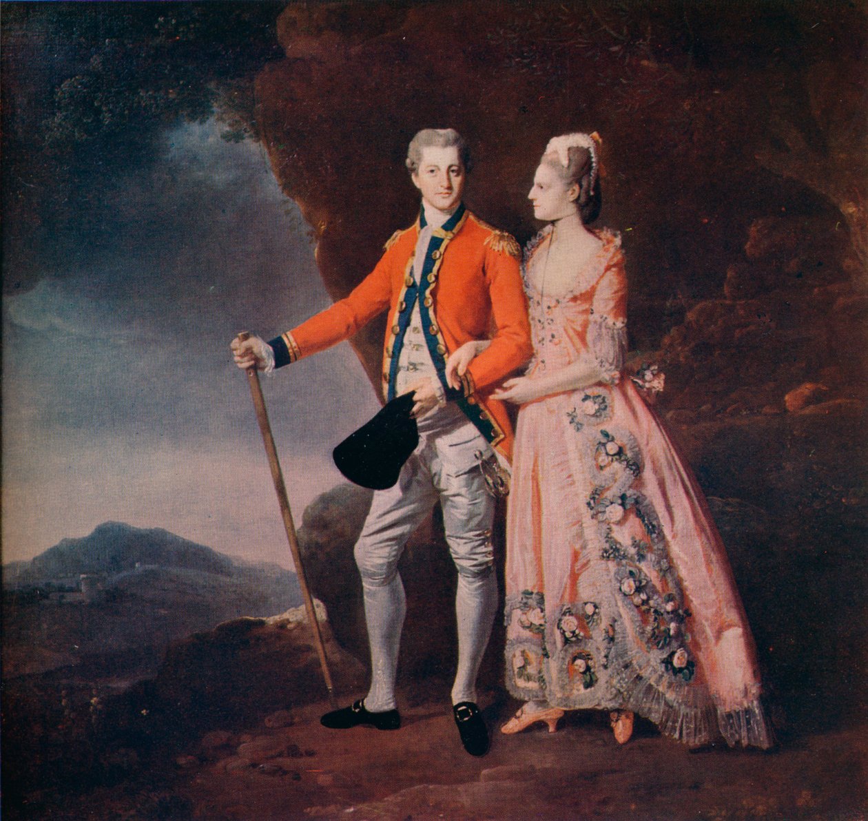 Para w górskim krajobrazie, c1779 autorstwa Johan Joseph Zoffany