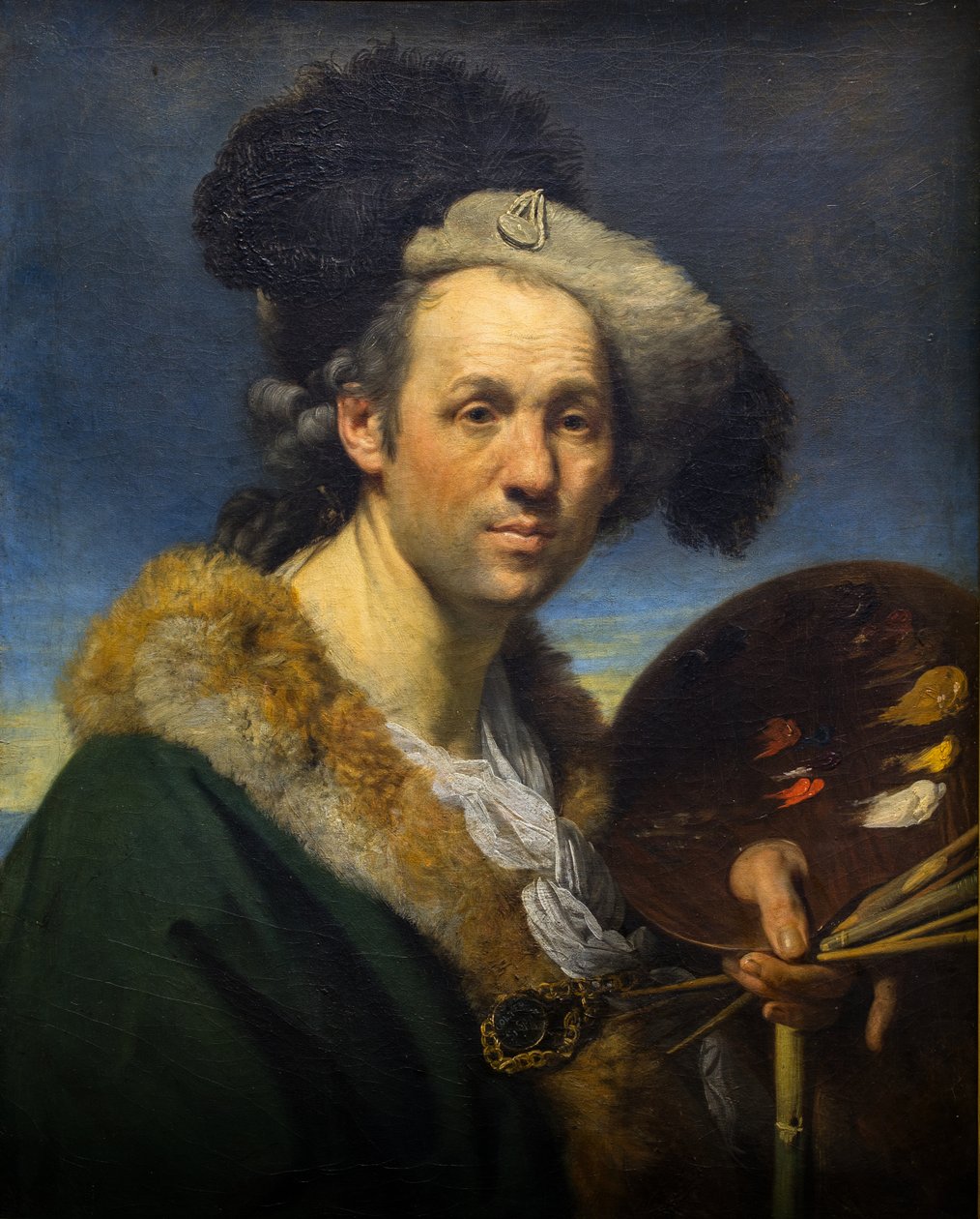 Autoportret z paletą autorstwa Johann Zoffany