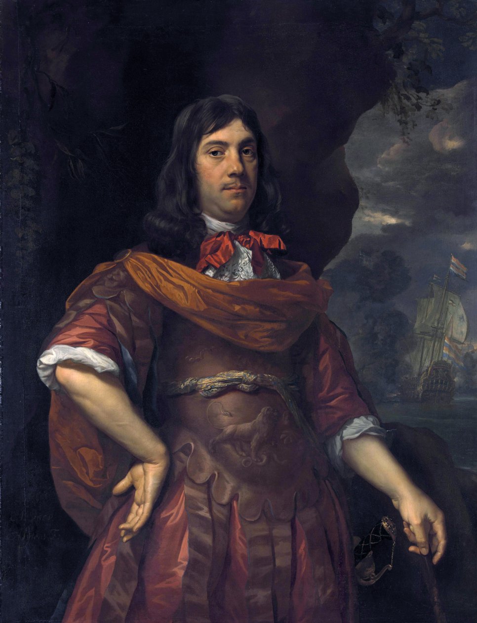 Portret Cornelis Tromp (1629-1691) autorstwa Johannes Mytens