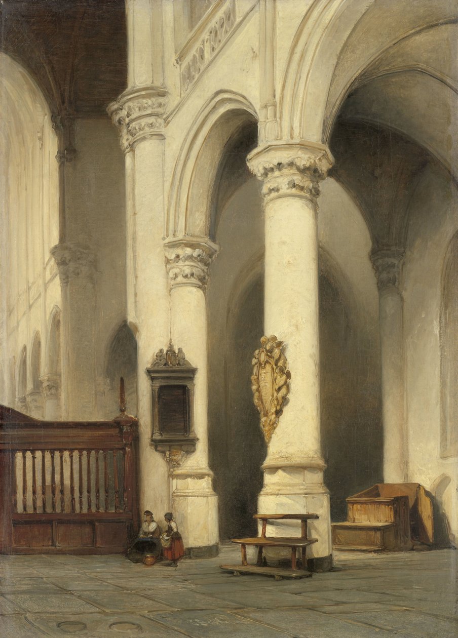 Wnętrze kościoła autorstwa Johannes Bosboom