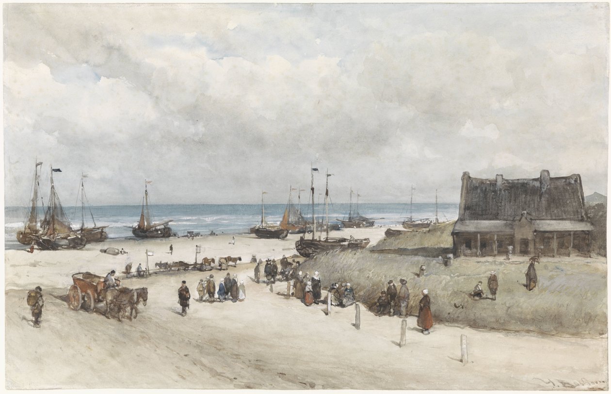 Plaża w Scheveningen Plaża Scheveningen autorstwa Johannes Bosboom