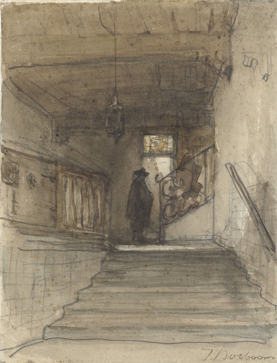 Klatka schodowa autorstwa Johannes Bosboom