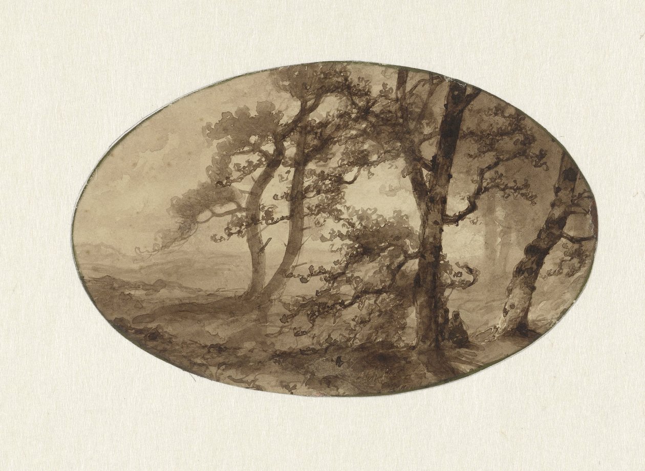 skraj lasu autorstwa Johannes Franciscus Hoppenbrouwers