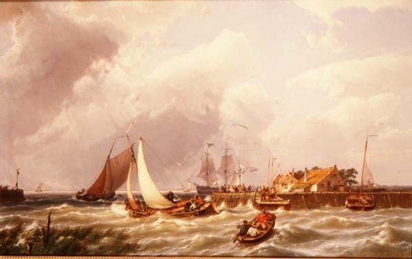 Usta Portu autorstwa Johannes Hermann Barend Koekkoek