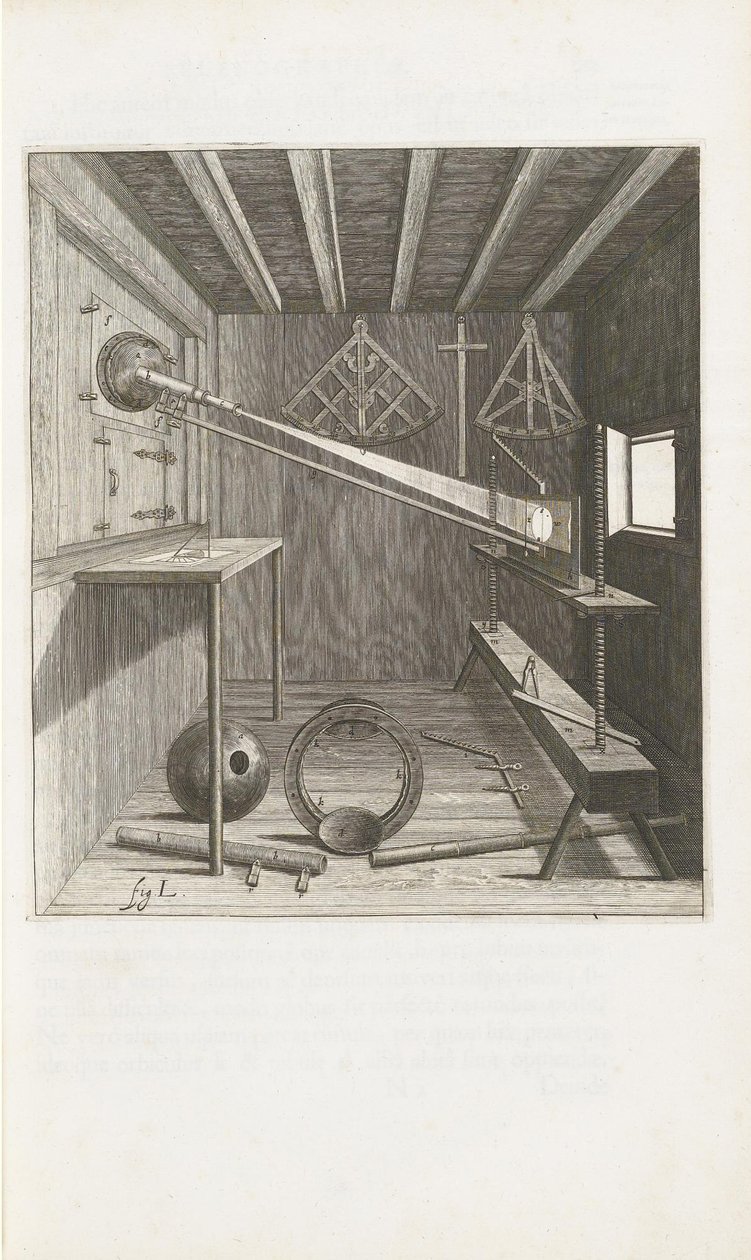 Selenografia, 1647 autorstwa Johannes Hevelius