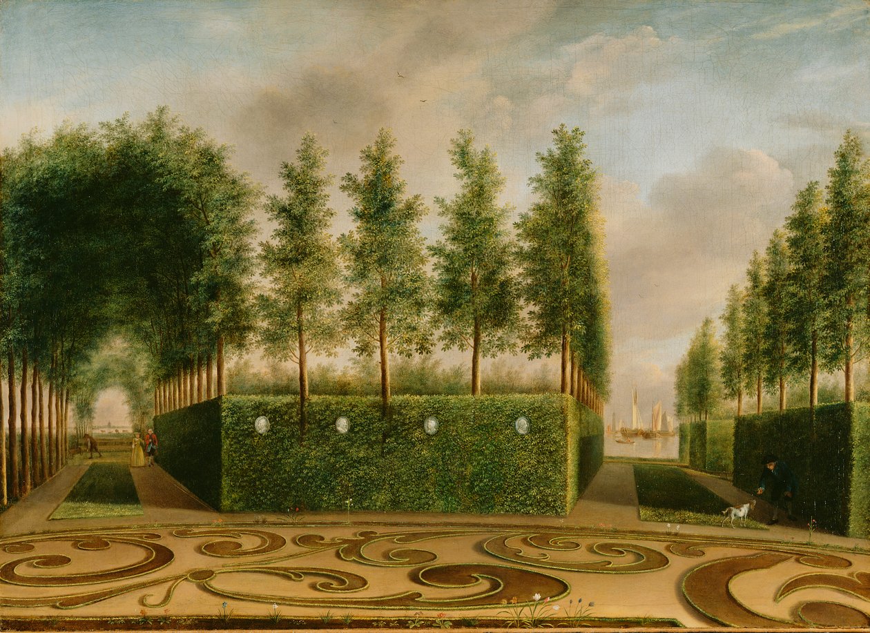Ogród formalny, 1766 autorstwa Johannes Janson