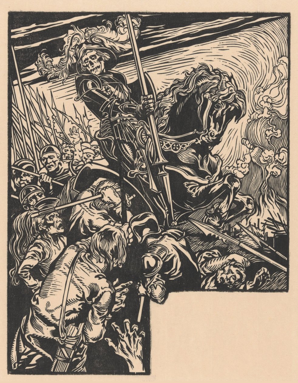 Śmierć w bitwie autorstwa Johannes Josephus Aarts