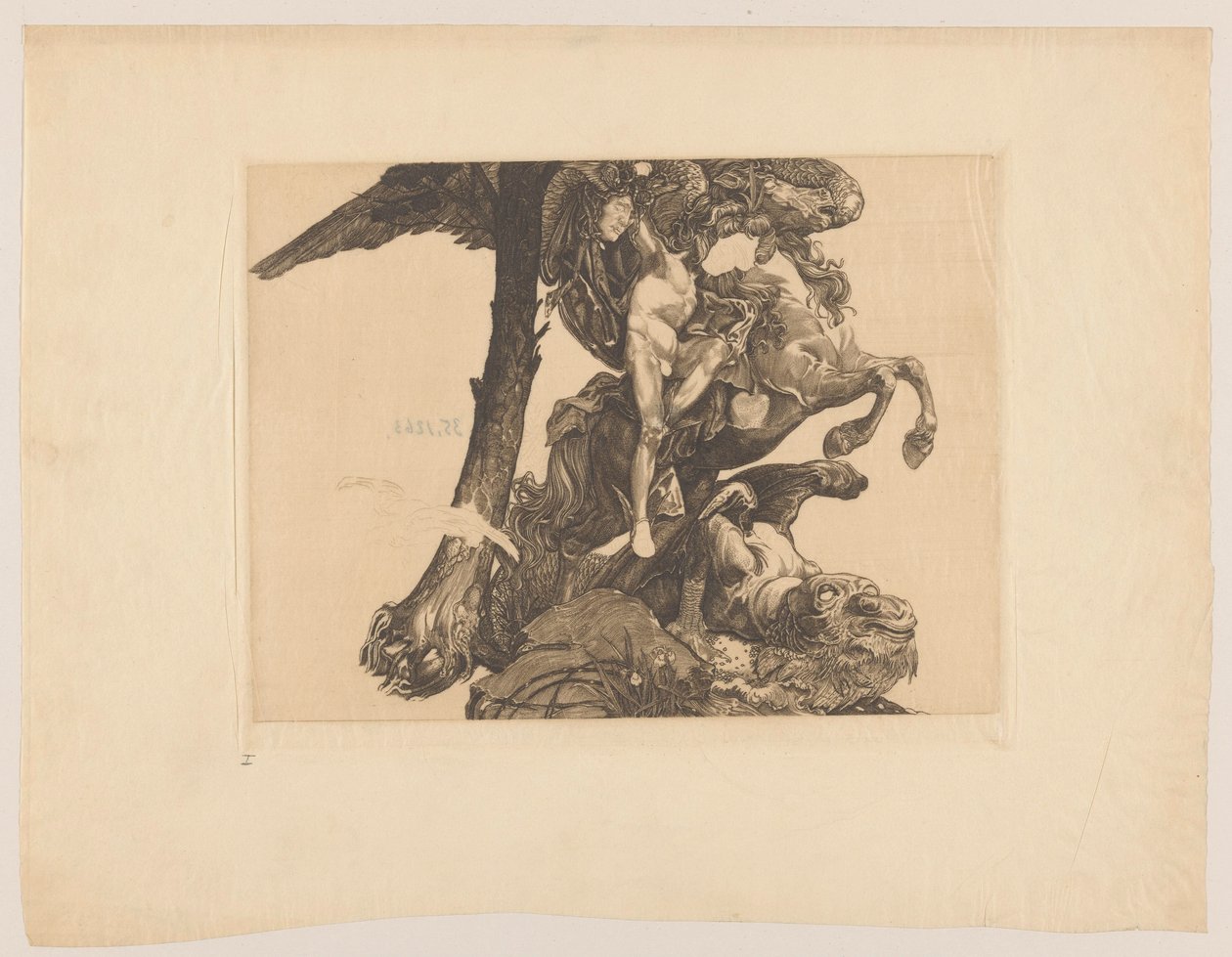 Perseusz i potwór morski autorstwa Johannes Josephus Aarts