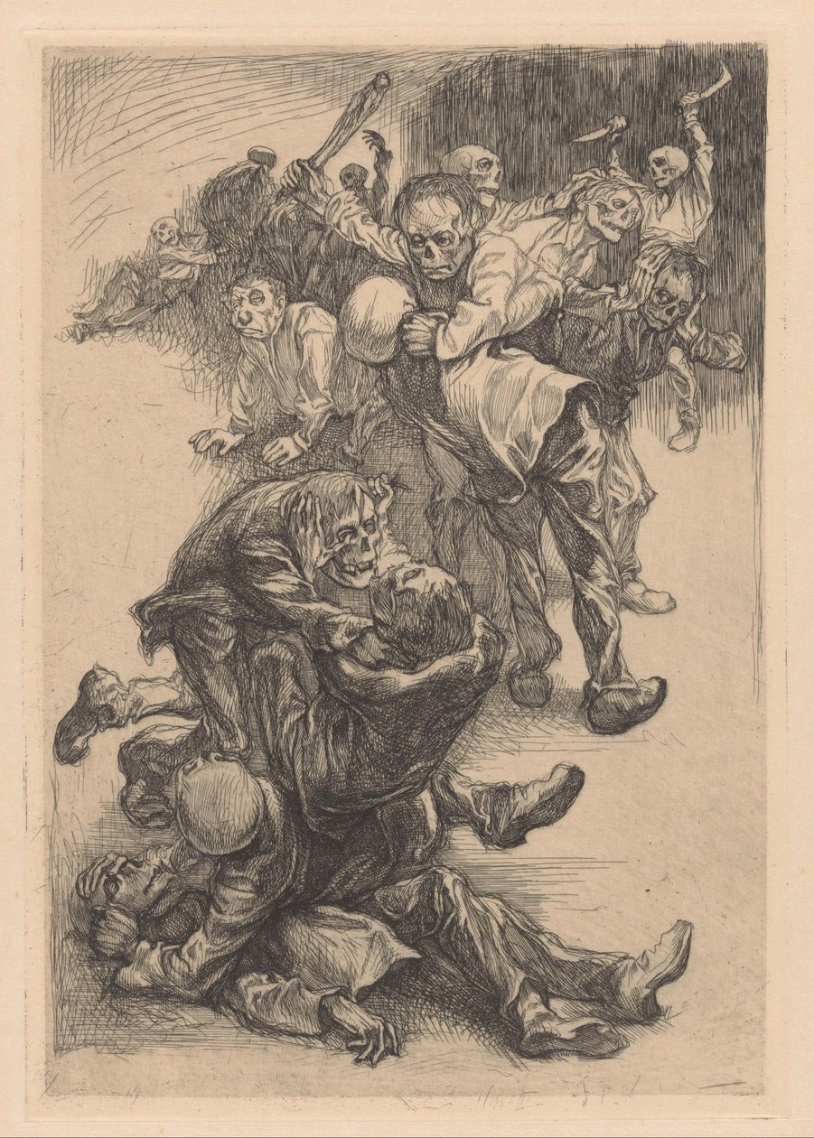 Walka z potworami autorstwa Johannes Josephus Aarts