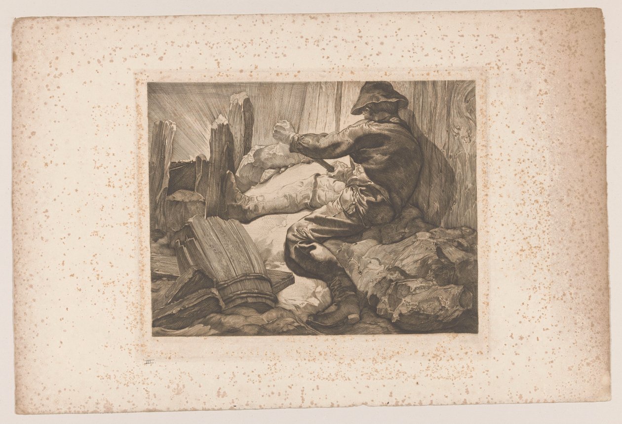 Wścibski robotnik autorstwa Johannes Josephus Aarts