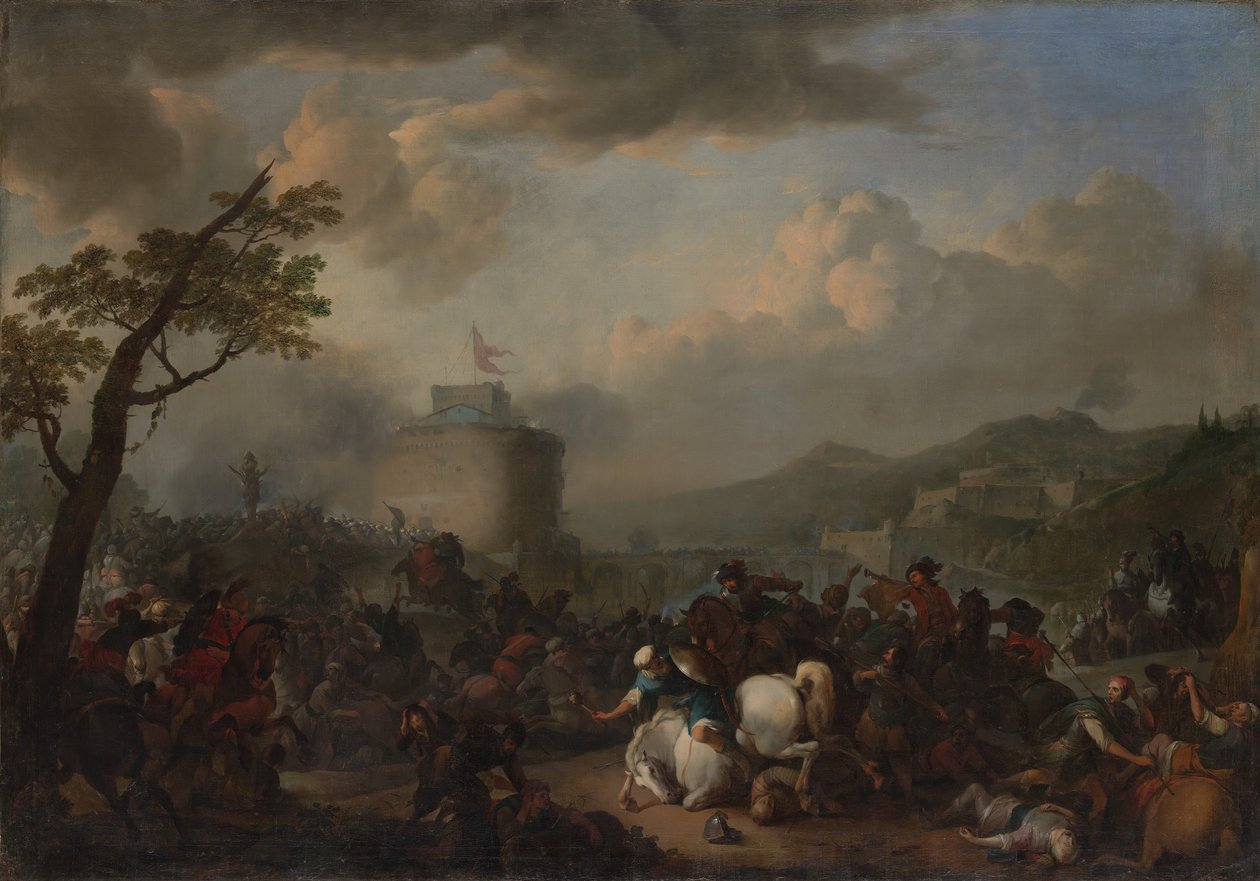 Scena bitewna, 1671. autorstwa Johannes Lingelbach