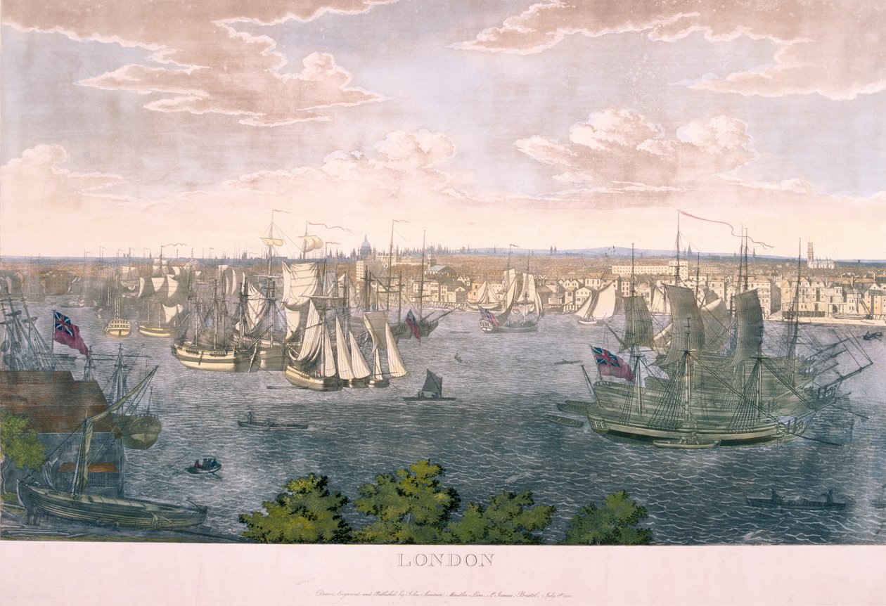Widok Londynu, 1801 autorstwa Johannes Swertner