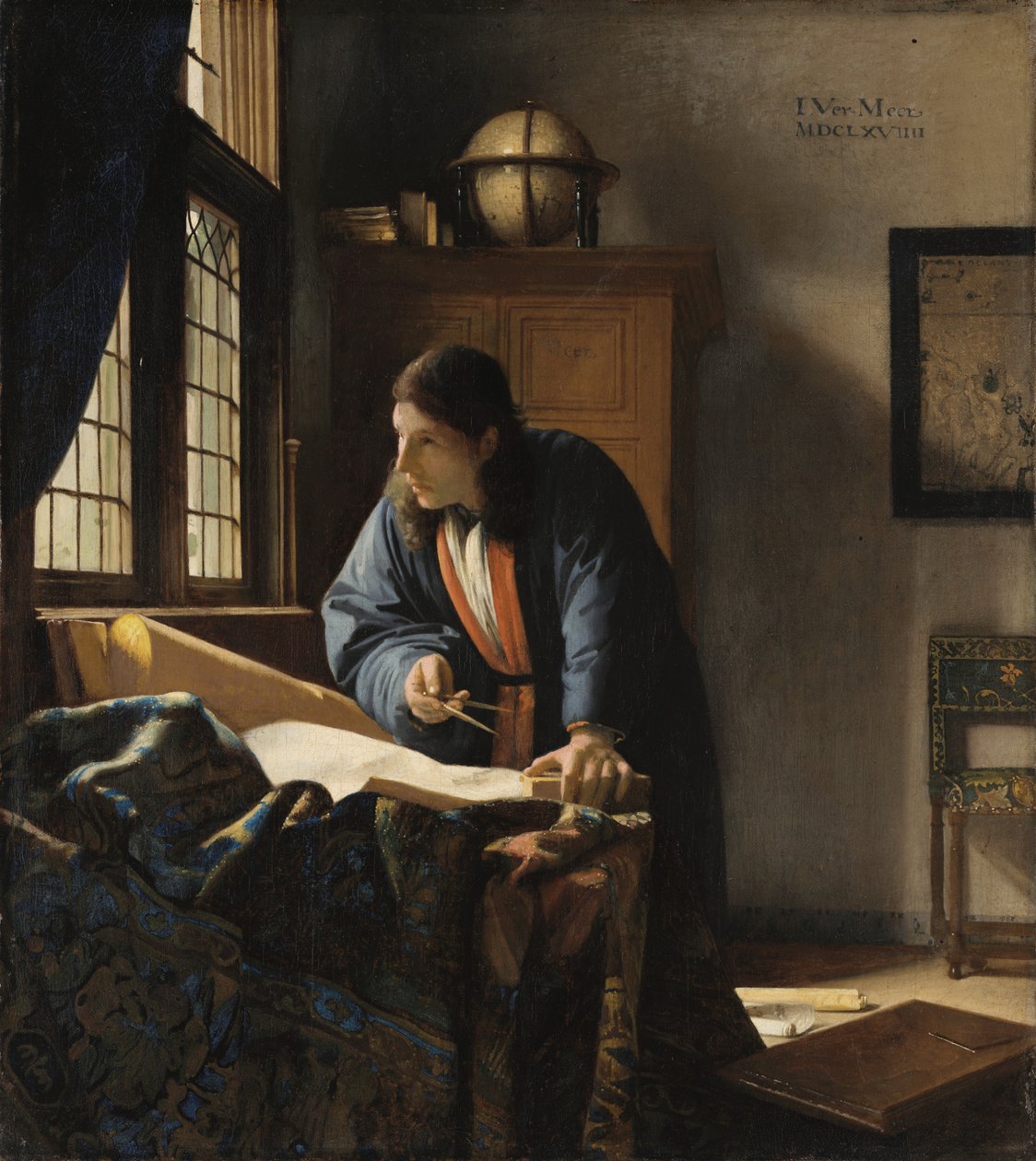 Geograf autorstwa Johannes Vermeer