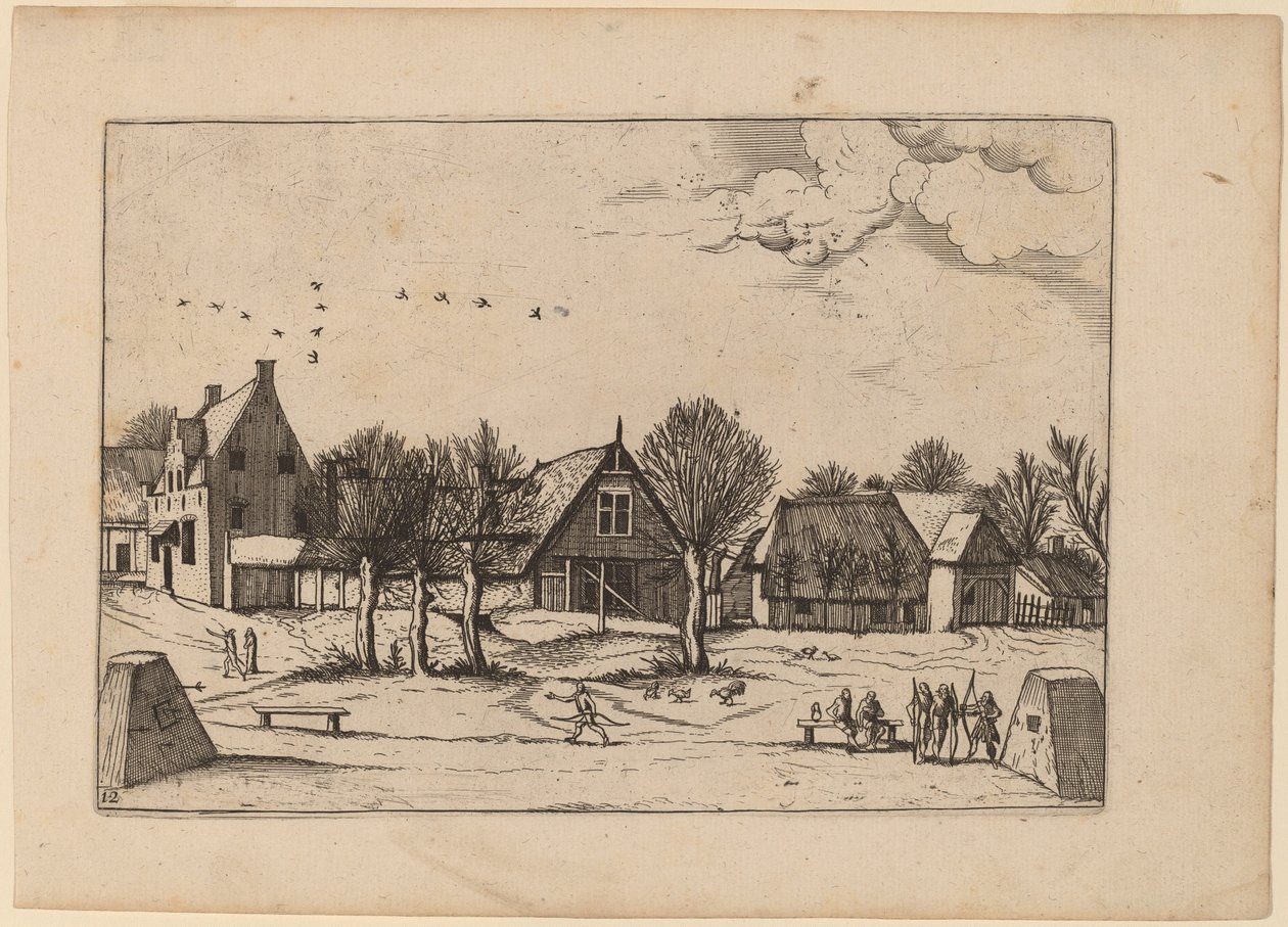 Wieś Wiejska autorstwa Johannes van Doetechum, the Elder and Lucas
