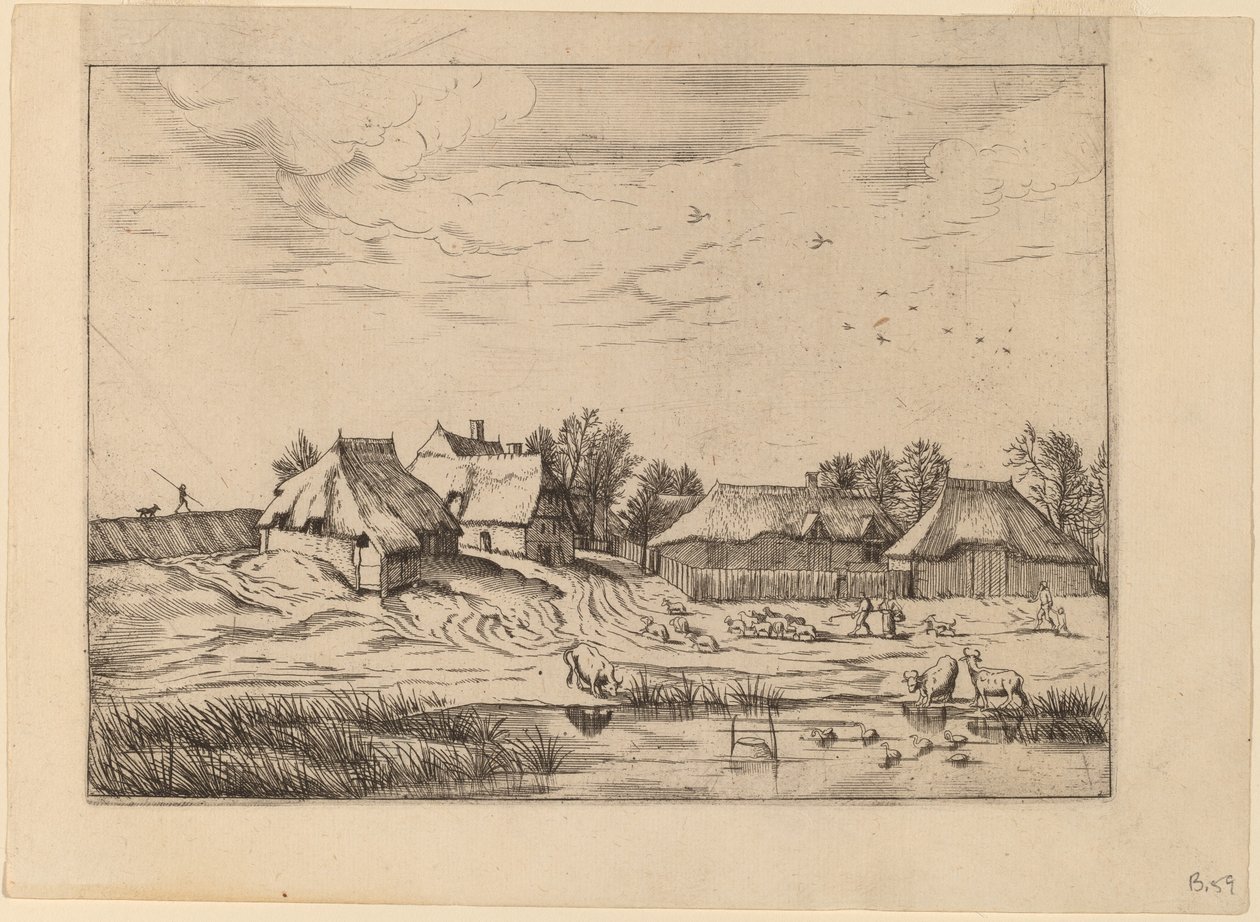 Farmy autorstwa Johannes van Doetechum, the Elder and Lucas