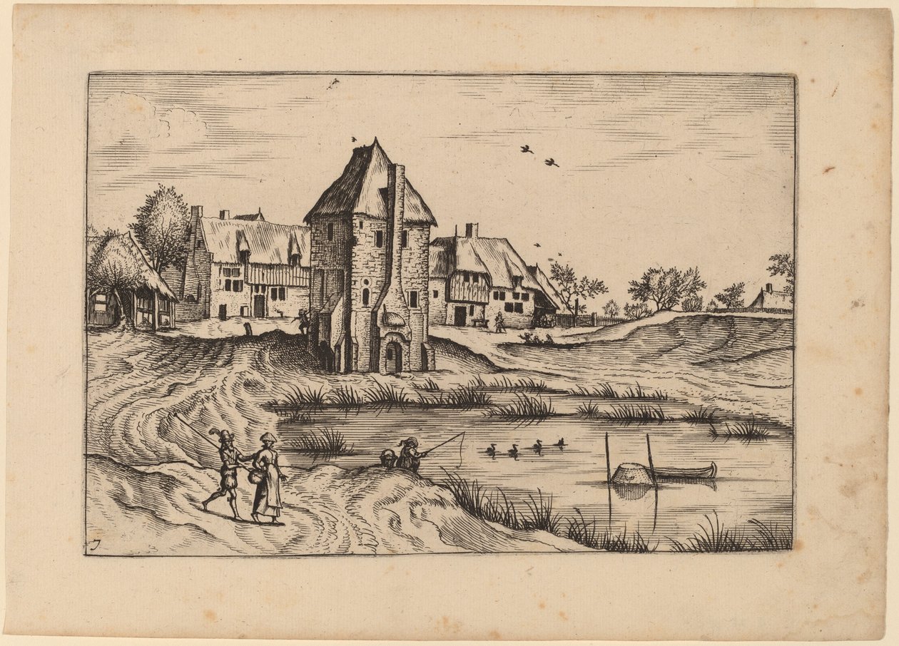 Farmy autorstwa Johannes van Doetechum, the Elder and Lucas