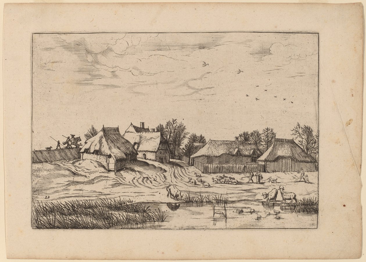 Farmy autorstwa Johannes van Doetechum, the Elder and Lucas