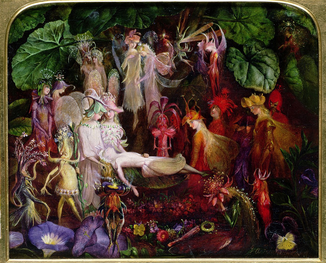 Pogrzeb wróżki autorstwa John Anster Fitzgerald