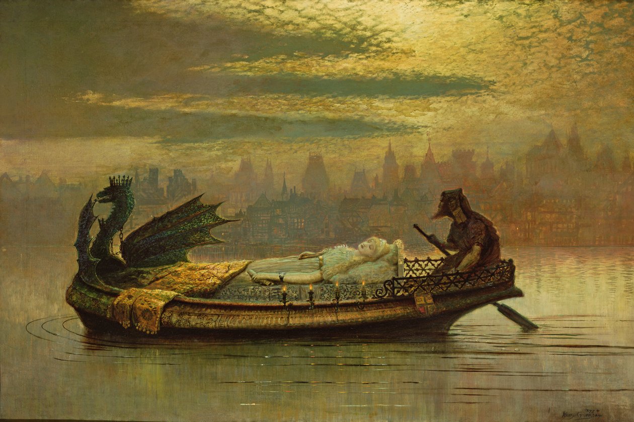 Elaina, 1877 r. autorstwa John Atkinson Grimshaw