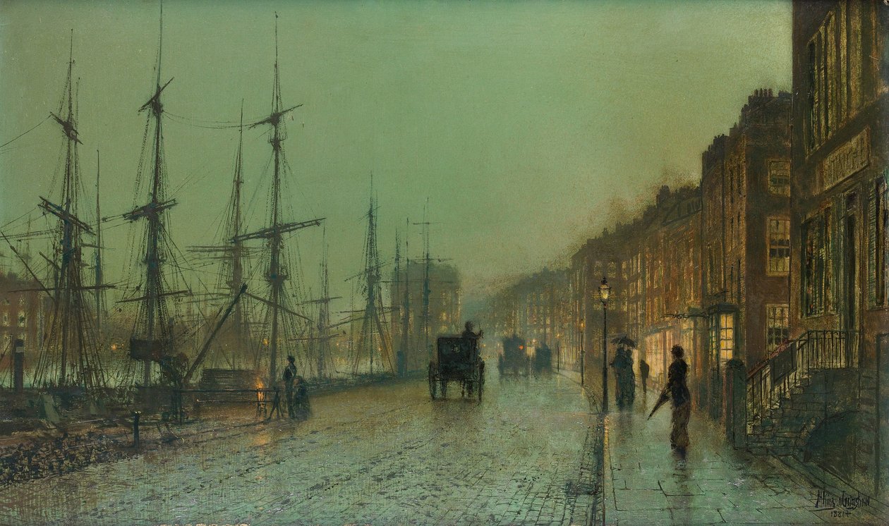 Dok w Glasgow autorstwa John Atkinson Grimshaw