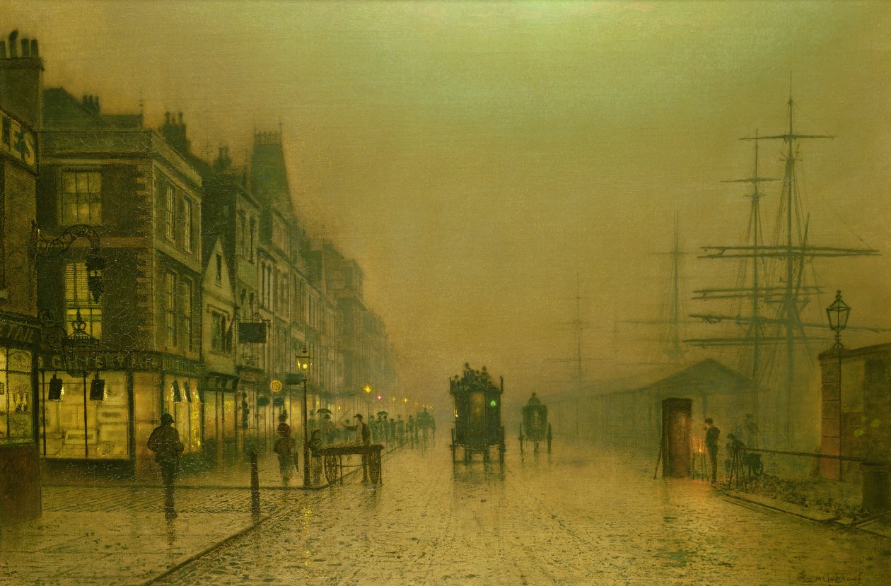 Doki w Liverpoolu autorstwa John Atkinson Grimshaw