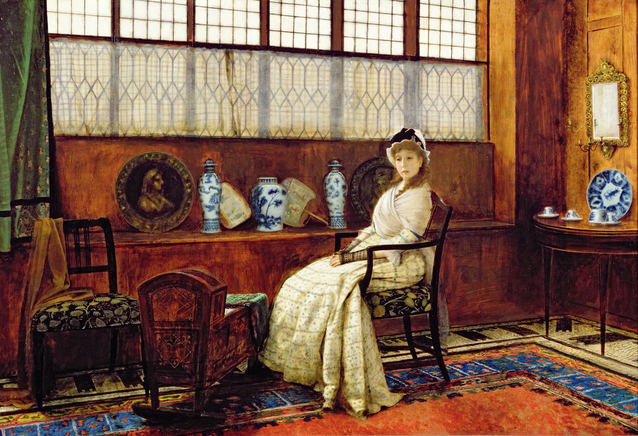 Pieśń kołyskowa autorstwa John Atkinson Grimshaw